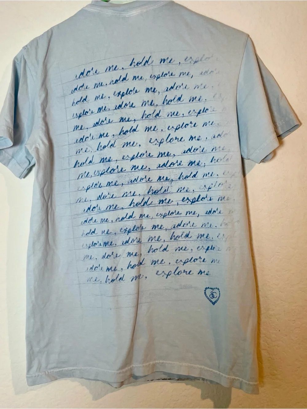 Official Taylor Swift Eras Tour T-Shirt Lot 2 Blue Cream S M Tour Merch